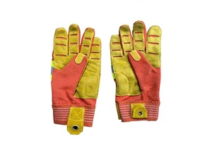 Leather Safety Gloves for Firefighters Flame Protective Firefighting Gear
