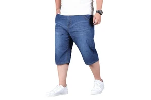 Nay1il Jeans Factory Direct Sales Elastic Loose Size Shorts Summer Season New Shorts Casual Breathable Wear Men's Jeans