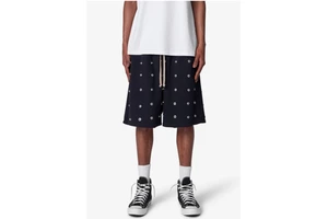 2026 New Design Custom High-quality Y2K Fashionable Men's Streetwear Straight Black Rivet Denim Shorts