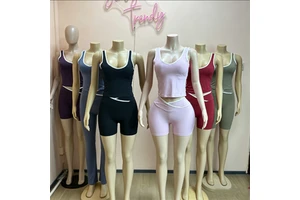 2PCS Yoga Set Women Tracksuit Nude Feeling Workout Sets Gym Clothes Push up Fitness Running Sportwear Sport Tops Shorts Suit