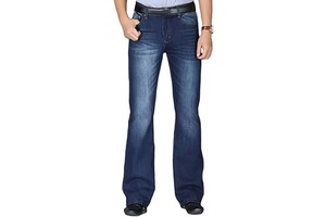 Seamless High-Quality Men's Plus Size Mid-Waist Breathable Soft Fabric Light Wash Jeans OEM Service