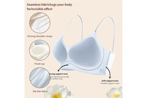 New Arrival Seamless Wireless Bra Milk Skin Feel Silk-Like Fabric Spherical Water Droplet Cup Women's Lingerie