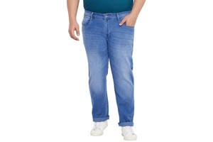 Men High Waist Adult Size Plus Size Jean / Competitive Price Factory Made Plus Size Men Jean for Sale Customized Serviced