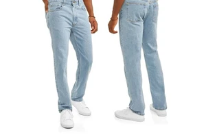 Custom Men Casual Denim Jeans Regular Fit Straight-Leg Pants High Street Style 100% Cotton Denim Trousers Men jeans