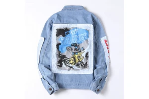 Fashion Solid Casual Slim Mens Jean Jacket Men's Denim Jacket Hombre Plus Bomber Jacket Men High Quality Cowboy