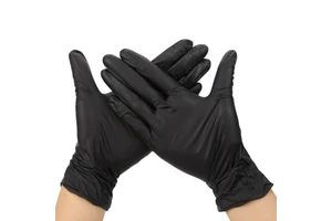 Food Grade 100pcs Blue Orange Black Soft Safety Powder Free Disposable Nitrile Gloves Wholesale Suppliers