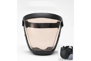 Face Mask Full Protection PC HD Anti Fog Windproof Waterproof Dust Droplet Oil Fume Welding Mask for Cycling Sports