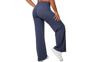 New High Quality Women Yoga Pants Soft Quick Dry Breathable Workout Yoga Wear Wide-leg Pants