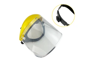 Factory Direct Transparent PVC Helmet Protective Face Shield Protecting Welding Mask With Yellow Color