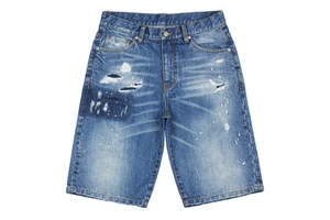 High Quality Custom Men's Summer Jorts Manufacturer's Professional Distressed Denim Shorts Men's Jeans