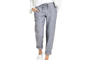 Premium Quality Women's Mid Elastic Trousers Comfortable Flat Front Design Customized Color Size Summer Style ODM Wholesale