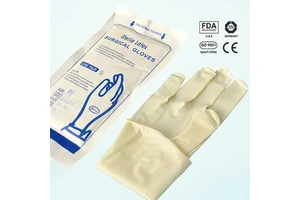 6.0 6.5 Disposable Surgical Latex Rubber Gloves Powdered Wholesale Price Latex Surgical Gloves