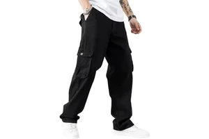 Classical Design Winter Solid Fashion High Quality Plus Size Men's Straight Slim Fitted Stretchy Denim Jeans Breathable