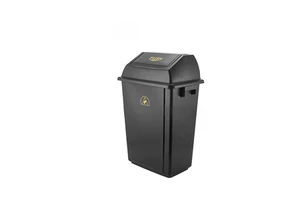 Conductive Waste Bin and ESD Bin for Industry /Antistatic and Cleanroom Dustbin/ Cleanroom Workshop ESD Dustbin with Lid