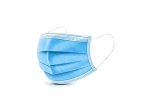 Black Blue Protective Non-Woven 3ly Disposable Face Mask with with Nose Clip and Ear Loops