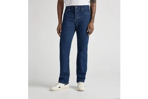 Loose Wide Leg Light Blue Men's Denim Jeans Pant Long Length Straight Bottom Breathable