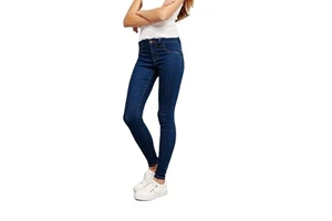 Best Quality Women Denim Jeans Breathable Eco-Friendly Solid Dark Casual Straight Skinny Fit High Waist Direct Factory From BD