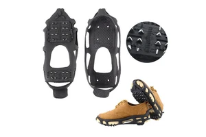 24-Tooth TEP Material Non-Slip Shoe Cover for Snow Ice Rock Climbing Winter Safety Shoes Anti-Slip for Mountaineering Snow Ice