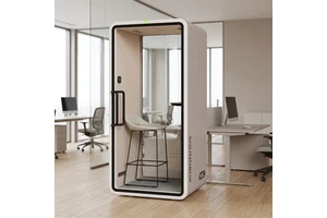 Indoor Privacy Silent Room Soundproof Focus Pod Acoustic Working Booth Glass Door Office Phone Booth