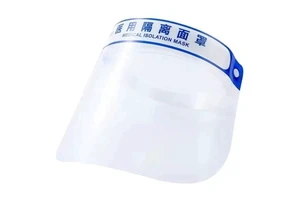Protective face mask: protects against droplets, eyes, full face coverage, double-sided transparent, anti-fog, protects against