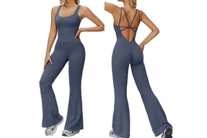 Stretchy Spandex/Nylon Winter Sports Jumpsuit for Fitness
