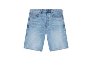 Custom Men’s Regular Fit Denim Shorts | Summer Streetwear Blue & Black Jeans Shorts Breathable Comfortable Fabric Wholesale OEM
