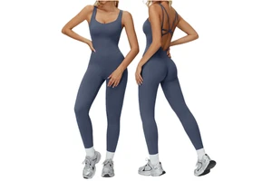 One Piece Yoga Suit Tight Fitting Slimming Jumpsuit for Running Exercise and Fitness