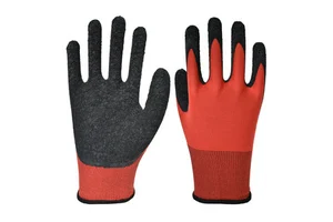 Industrial Safety Rubber Safety Work Gloves for Construction Heavy Duty Working Hand Protective