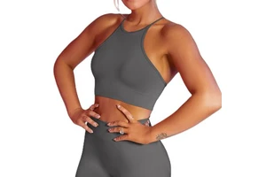 New Seamless Sports Bra Breathable Quick Dry Tank Top Women Running Fitness Yoga Workout Wear