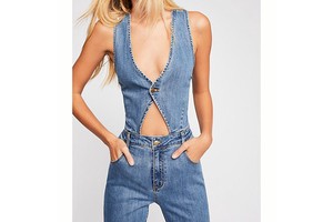 2024 Women Sexy One Piece Jumpsuit Jeans Jumpsuits Elegant Womens Denim Overalls