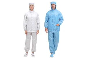 Hot Selling Esd Clothing Cleanroom Suit Antistatic Dust Proof Clothing ESD Jacket With Hood