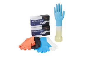 M3.5g Powder Free Blue Nitrile Gloves Medical Nitrile Examination Gloves
