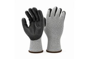 Durable Grey PU Coated Safety Gloves Non-Slip Oil Resistant Protective Hand Gear for Automotive Repair and Mechanical Work