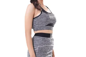 Premikum Wholesale Hot Selling Women Fitness Yoga Sports Bra Running Medium Support Seamless Quick Dry Adjustable Straps