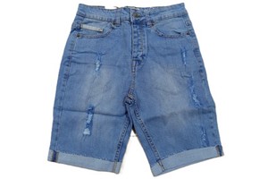 Hip Hop Oxford Denim Short Pant for Men 100% Bamboo Fiber Quick Dry Zipper Fly