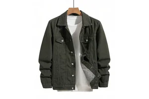 Fall Winter Men's Jeans Jacket High Quality Quick Dry Customizable Front Logo Latest Style