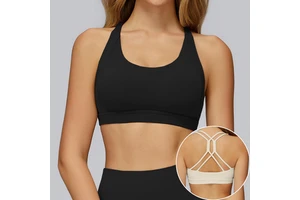 Hot Selling Cloud-Sensitive Yoga Bra Cross-Back Cut Out Sports Bra Tight-Fitting Athletic Top Running & Fitness Sports Bra
