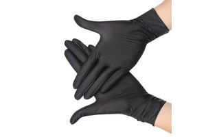 Disposable Black Safety Gloves Disposable Waterproof and Oil Proof Powder-Free Pure Nitirile Multi-Color Gloves