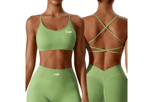 2025 New Customized logo Tracksuit Gym Running Yoga Sportswear Sports Bra Crop Tank High Waist Shorts Workout Outfits for Women