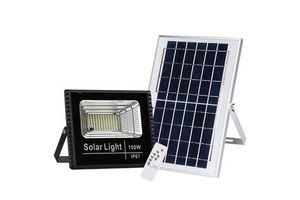 30W Solar LED Flood Light White Reflector Outdoor Spotlight Motion Sensor IP67 ABS Body 6000K Color Temperature Garden Remote