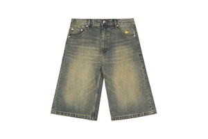 Streetwear Vintage Monkey Washed Jean Denim Jort Shorts Manufacturer Baggy Blank Custom Jeans Jorts Short Men