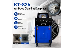 Commercial Air Duct Cleaning Equipment for HVAC Ventilation Duct Brushing and Vacuum Cleaning