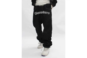 Men's Jeans Top Quality Custom Printing Logo Denim Pants Baggy Streetwear Jeans Stacked Long Straight Pants