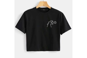 YOGA Women Workout Crop Tops Ring Spun Cotton Short Sleeve O Neck Shirts Casual Basic Cropped Tee Tops Clothing Wholesales