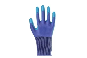 HBC High Quality Blue Polyester Latex Coated Embossed Work Gloves for Men's Construction Safety Gloves