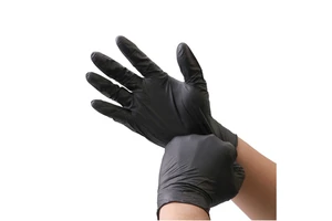 JI YOUJIA Disposable Safety Gloves Nitrile Powder-Free Black Gloves by Manufacturers