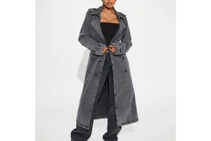 Custom Women's Winter Acid Wash Denim Jacket Full Sleeves Breathable Woven Fabric Eco-Friendly Reversible Design Streetwear