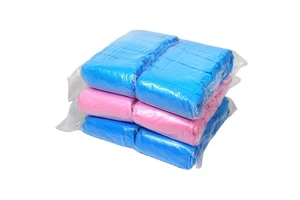 KMCleanse High Quality 25G Non-Woven Disposable Indoor Safety Steel Toe Shoe Covers Elastic Strap-On Customizable Visitor