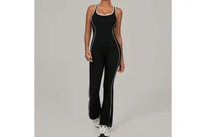 Wholesale Custom One Piece Gym Jumpsuit Women High Quality Scrunch Butt Sports Jumpsuit for Women Fitness Apparel Women Jumpsuit