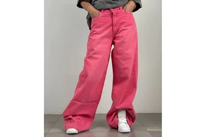Women's Jeans Streetwear Denim Jeans High Waist Wide Leg Eco-Friendly Customizable